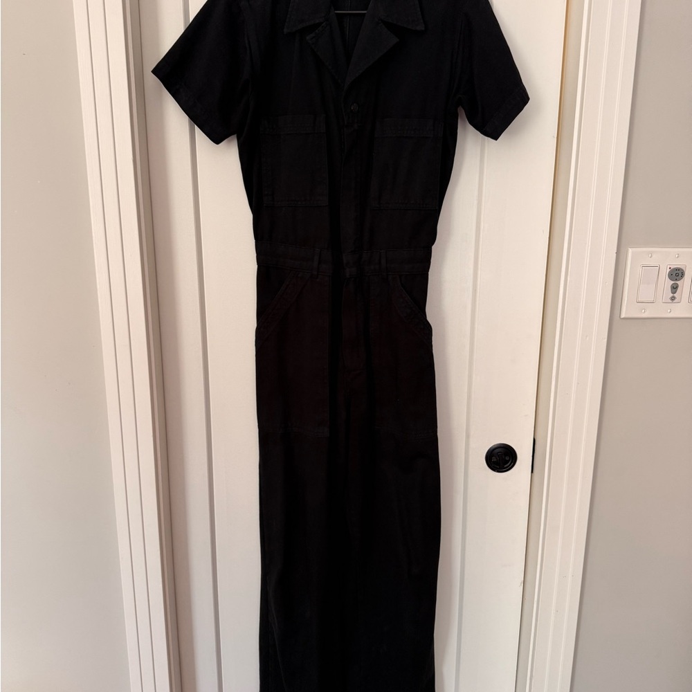 Big Bud Press Black Short Sleeve Jumpsuit